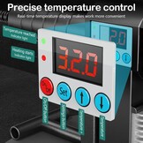 Muffenlasapparaat, 1500W Weldinger lasapparaat voor kunststofbuizen Ø 20/25/32/40/50/63mm PPR buis lasapparaat 100°C-320°C Instelbare temperatuur buislasmachine met buisschaar 42mm en 6 muffetjes