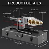 Muffenlasapparaat, 1500W Weldinger lasapparaat voor kunststofbuizen Ø 20/25/32/40/50/63mm PPR buis lasapparaat 100°C-320°C Instelbare temperatuur buislasmachine met buisschaar 42mm en 6 muffetjes