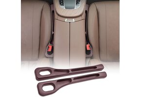 2x Bruine PU Lederen Autostoel Organizer (48% Korting)