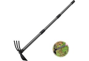 Dubbele Tuinhak met Steel: 110cm Staal voor Tuinonderhoud & Onkruid Wieden (-38%)