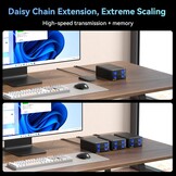 CENMATE Aluminium harde-schijfbehuizing met twee sleuven en ventilatoren voor 2,5"/3,5" SATA HDD/SSD met USB A/C 3.0, gereedschapsloze harde-schijfbehuizing, Daisy Chain uitbreiding, DAS (NO RAID/NAS)
