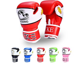 CKE Bokshandschoenen voor kinderen, jongens en meisjes, junior, jongeren, peuters, leeftijd 5-12 jaar, bokshandschoenen, training voor bokszak, kickboksen, Muay Thai