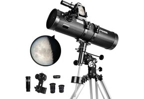 Newtoniaanse Telescoop 130EQ met Barlow & Smartphone Adapter - 37% Korting
