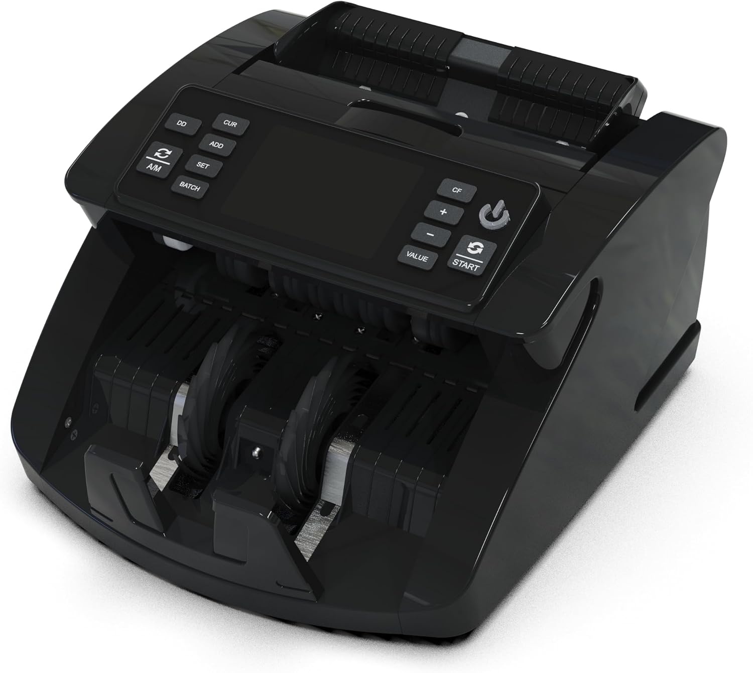 Detectalia V10 bankbiljettenmachine met detectie UV/MG/IR/MT/DD, 3,5 inch TFT-display + buitenscherm, totale waarde, partij en som 1000 bankbiljetten per minuut, multivaluta