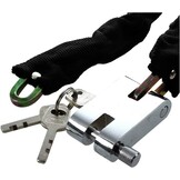 Riloer 60cm/80cm/100/130cm Bike Chain Lock Heavy Duty Hangslot, Universeel Anti-Diefstal Beveiliging Slot met 3 sleutels voor Fiets Motorfiets Mountain Road Fietsen - Maat 26x130cm