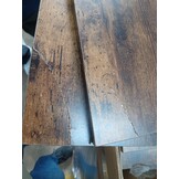 vidaXL Tv-meubel met LED 139,5x34x50 cm bewerkt hout gerookt eiken