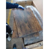 vidaXL Tv-meubel met LED 139,5x34x50 cm bewerkt hout gerookt eiken