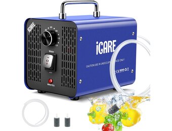 iCare Ozon Generator 45.000 mg/u - Luchtreiniger en Waterzuiveraar - Blauw