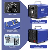 iCare Ozon Generator 45.000 mg/u - Luchtreiniger en Waterzuiveraar - Blauw