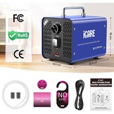 iCare Ozon Generator 45.000 mg/u - Luchtreiniger en Waterzuiveraar - Blauw