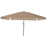 vidaXL Tuinparasol Taupe, Zwart 395 x 395 x 245 cm Polyester, Staal