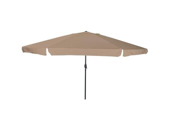 vidaXL Tuinparasol Taupe, Zwart 395 x 395 x 245 cm Polyester, Staal