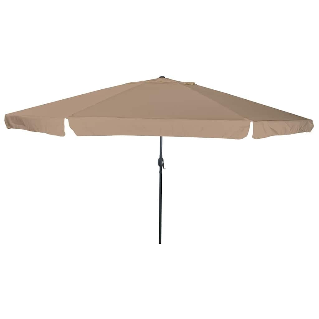 vidaXL Tuinparasol Taupe, Zwart 395 x 395 x 245 cm Polyester, Staal