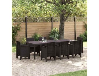 VidaXL Tuinstafel Poly Rattan Bruin 250cm - 35% Korting