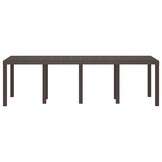 VidaXL Tuinstafel Poly Rattan Bruin 250cm - 35% Korting