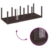 VidaXL Tuinstafel Poly Rattan Bruin 250cm - 35% Korting
