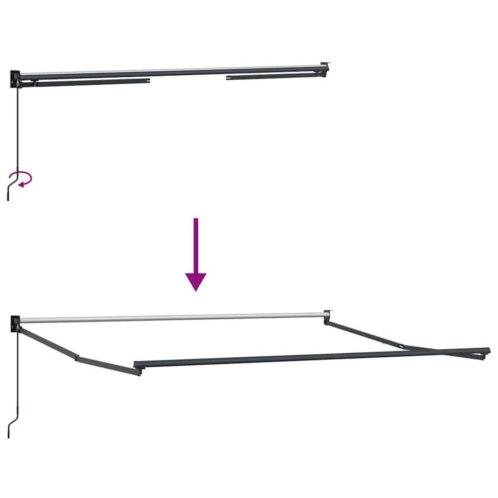 Markies Antraciet 3 x 2,5 m Metaal - 52% Korting