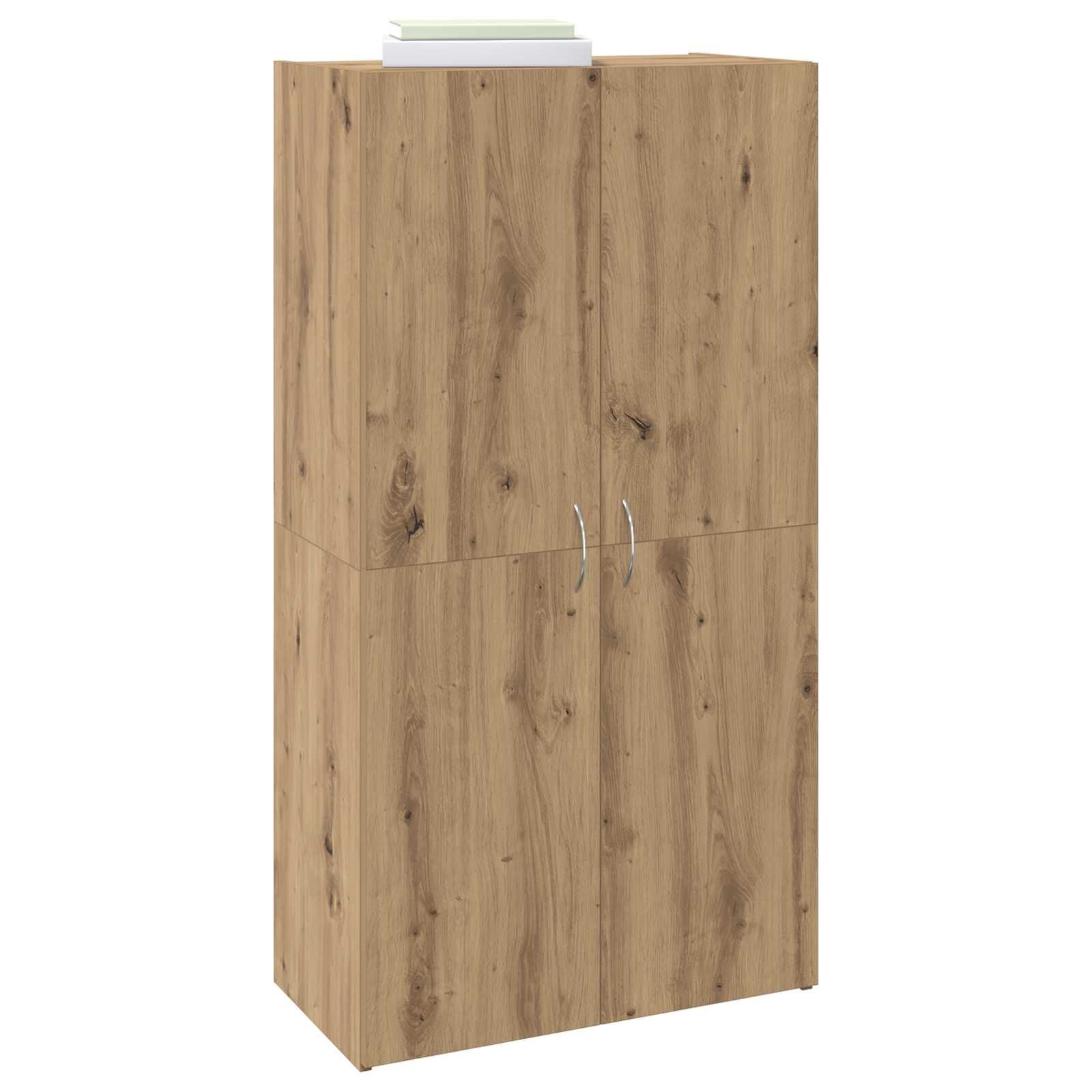 vidaXL Kantoor kast met plank artisanaal eikenkleurig 60 x 32 x 115 cm
