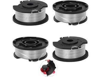 4 stuks draadspoelen grastrimmer draad reservespoelen grastrimmer, Ø 1,6 mm-m lengte reservespoel compatibel met Bosch geschikt 23/26/18/18-230/18-26, F016800569/F016800385 draadspoel