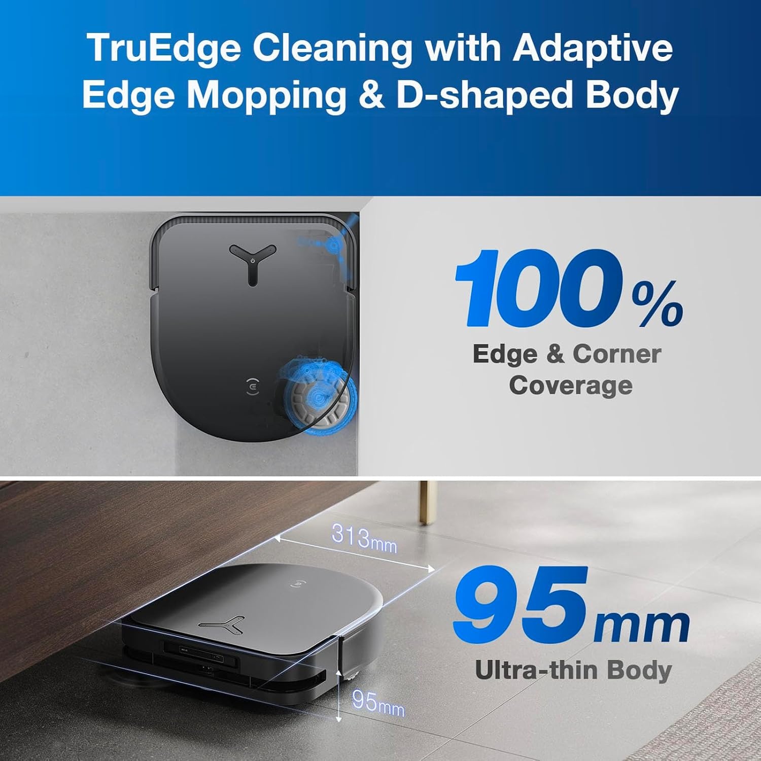 ECOVACS DEEBOT X5 OMNI Robotstofzuiger en Dweil met Station - Zwart