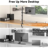 Monitorarm 80cm in hoogte verstelbaar | Tot 32" | 33% Korting