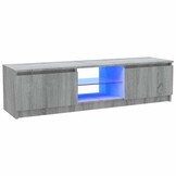 Tv-meubel Grijs Sonoma Eiken met LED-verlichting - 40% Korting