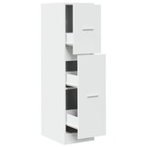 vidaXL Apothekerskast 30x41x118 cm bewerkt hout wit