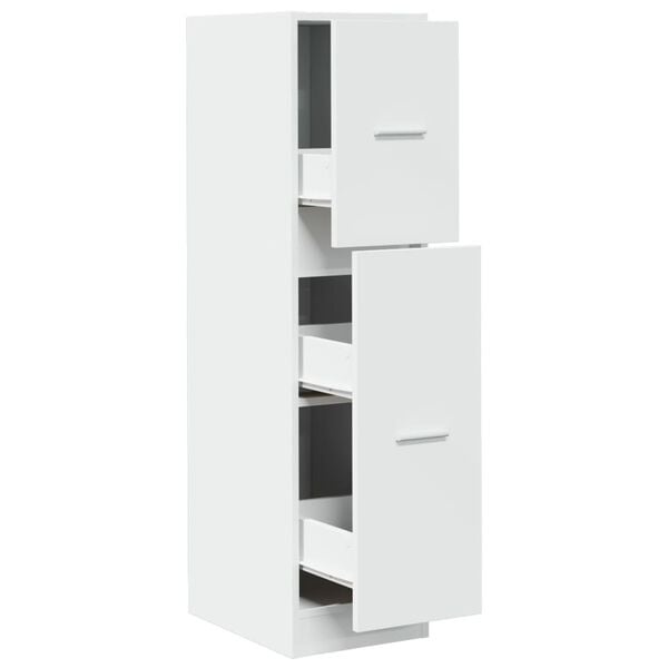 vidaXL Apothekerskast 30x41x118 cm bewerkt hout wit