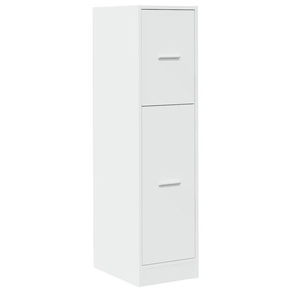 vidaXL Apothekerskast 30x41x118 cm bewerkt hout wit