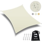 Dripex Zonnezeil Rechthoekig 5 x 7 meter - Cream Wit - UV-bestendig