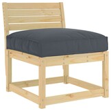 vidaXL Palletkussen voor zitting Antraciet 70 x 70 x 12 cm Oxford stof