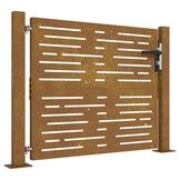 Cortenstaal poort (105x80 cm) met lasergesneden design - 54% Korting
