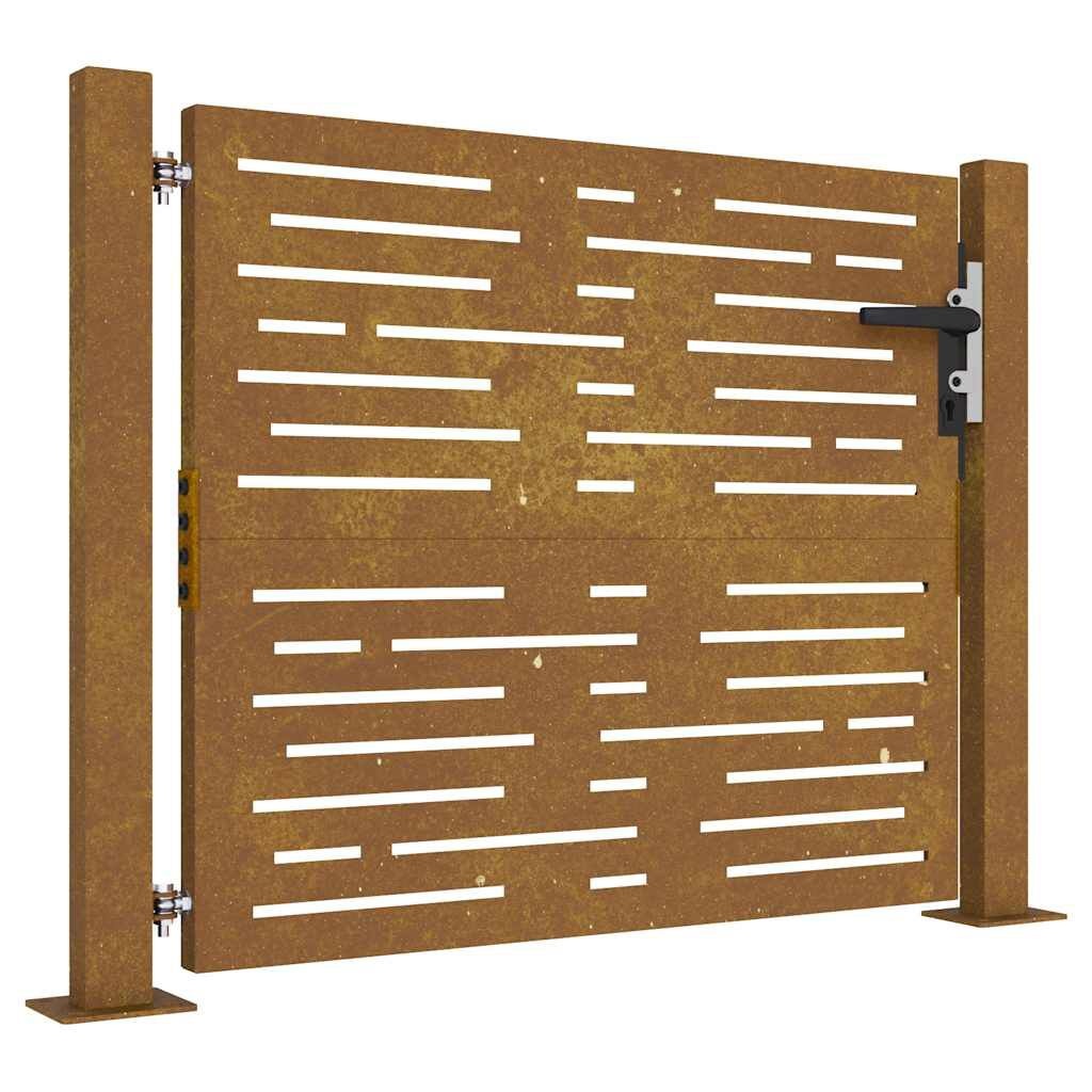 Cortenstaal poort (105x80 cm) met lasergesneden design - 54% Korting