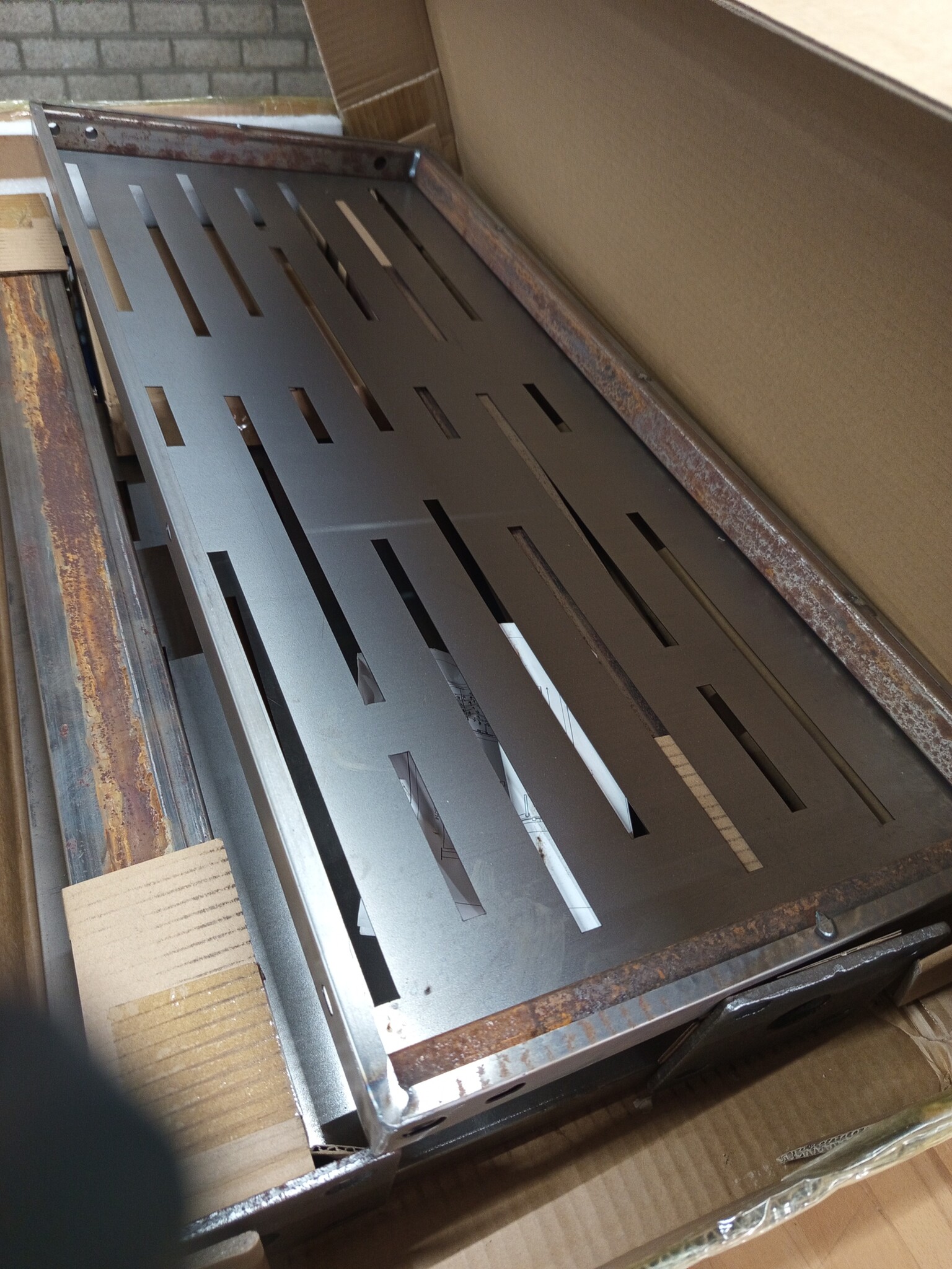 Cortenstaal poort (105x80 cm) met lasergesneden design - 54% Korting