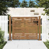 Cortenstaal poort (105x80 cm) met lasergesneden design - 54% Korting