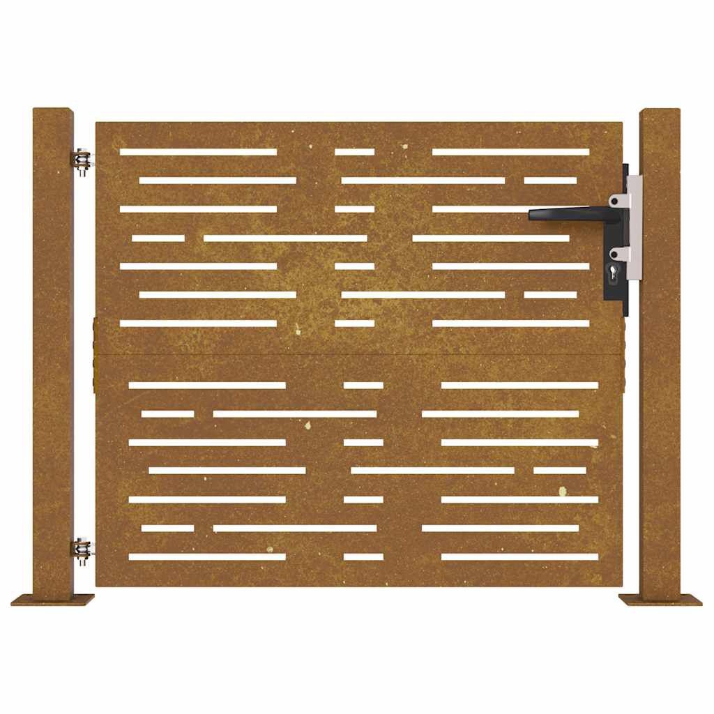 Cortenstaal poort (105x80 cm) met lasergesneden design - 54% Korting