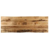 Tafelblad Mangohout met Natuurlijke Rand 120x40cm - 34% Korting