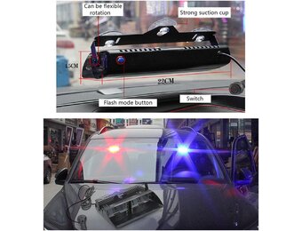 Warning 16 LED 16W Very Bright Strobe Flash For Rescue Vehicles