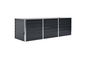 Verhoogde Plantenbak 240x80x77 cm Staal Antraciet - 34% Korting