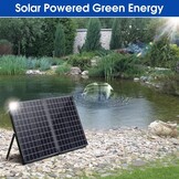Biling Vijverpomp op zonne-energie, complete set met pomp, 50 W, 2100 l/u, vijverpomp op zonne-energie met filter voor vijvers tot 4000 liter, fontein op zonne-energie, voor buiten, tuin, vijver