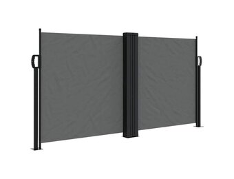 vidaXL Windscherm uittrekbaar 120x1000 cm antraciet