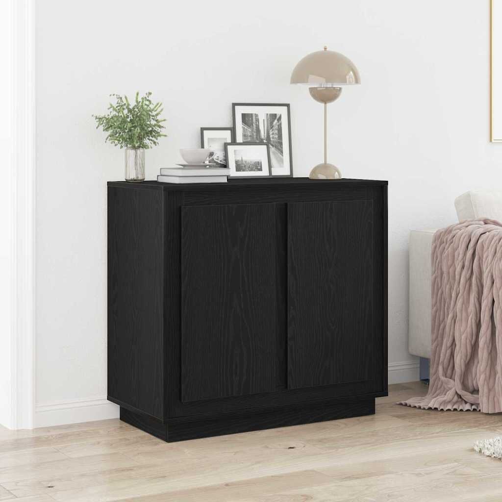 VidaXL Buffetkast Zwart Eiken - 80x34x75 cm met 54% Korting