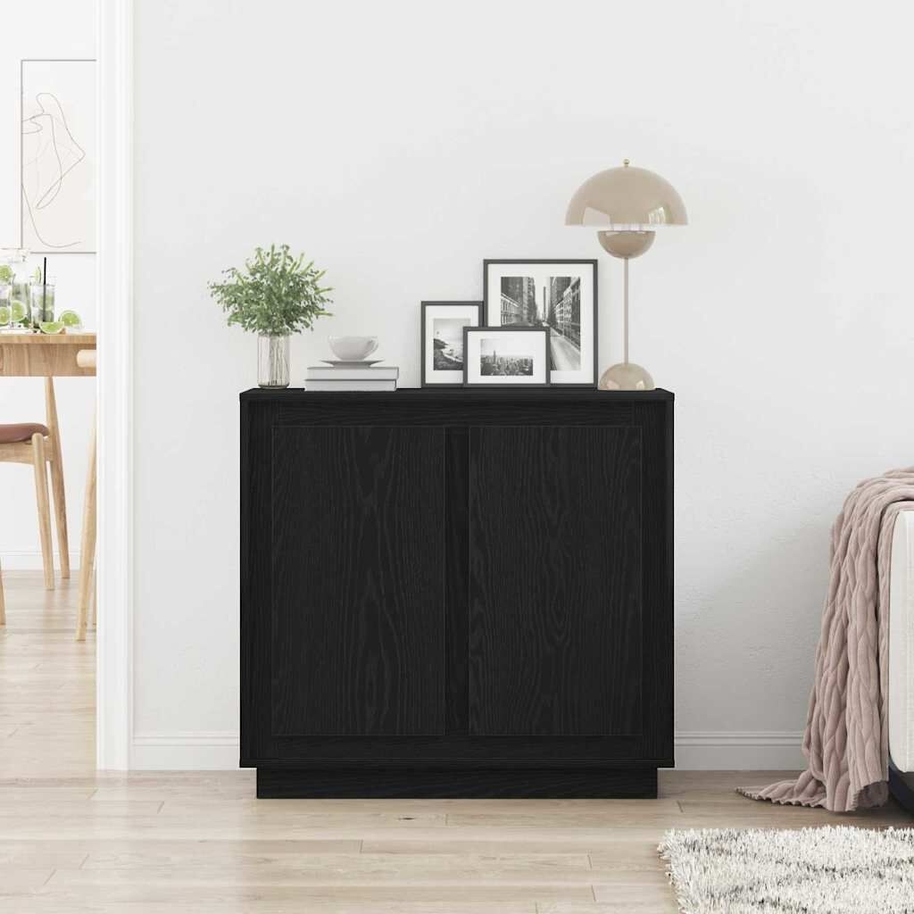 VidaXL Buffetkast Zwart Eiken - 80x34x75 cm met 54% Korting