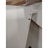 vidaXL Opbergbox voor LP's 71x34x36 cm bewerkt hout hoogglans wit