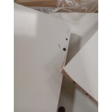 vidaXL Opbergbox voor LP's 71x34x36 cm bewerkt hout hoogglans wit