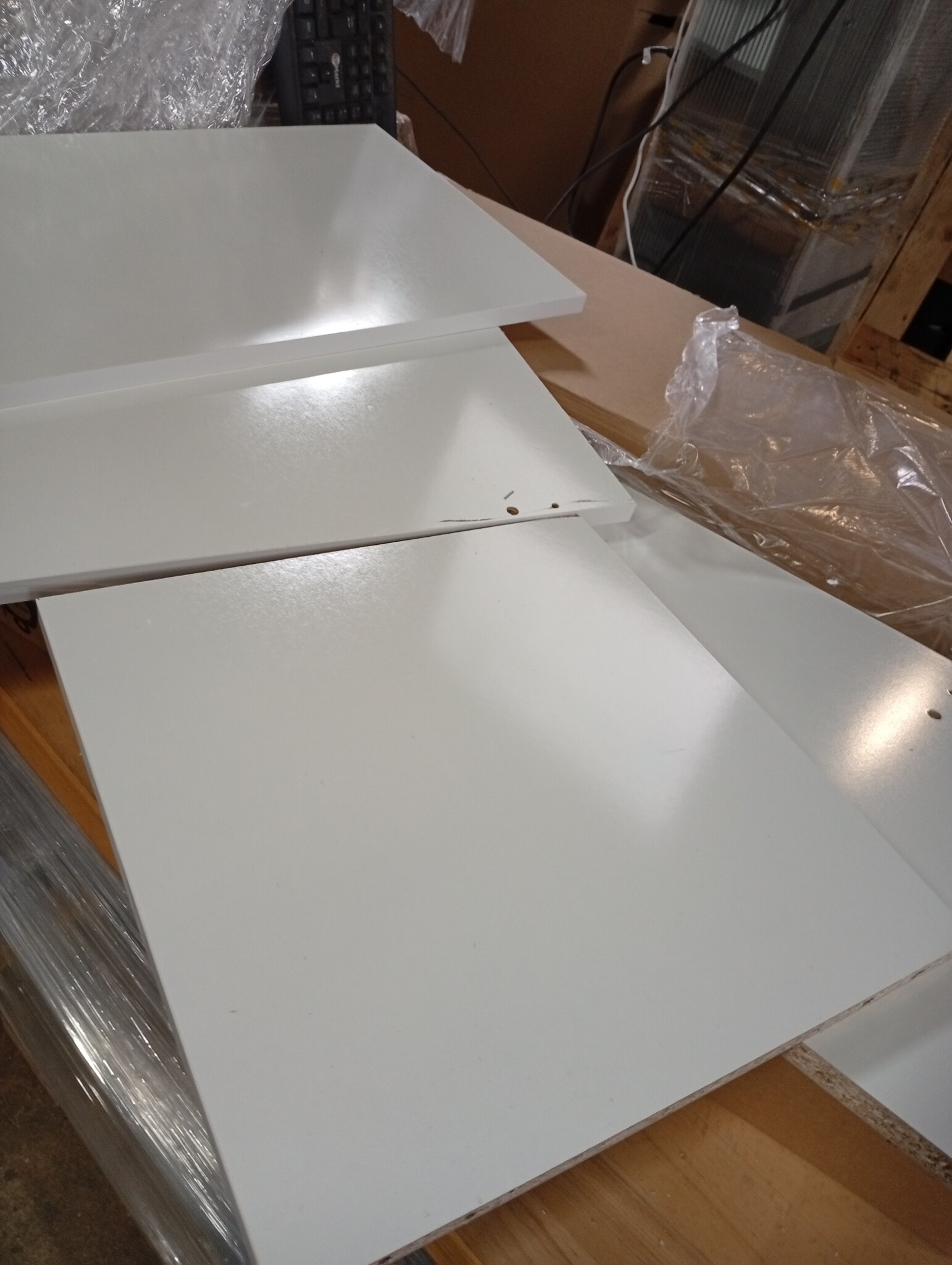 vidaXL Opbergbox voor LP's 71x34x36 cm bewerkt hout hoogglans wit