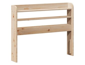 vidaXL Hoofdbord met schappen 90 cm massief grenenhout