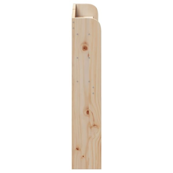 vidaXL Hoofdbord met schappen 90 cm massief grenenhout