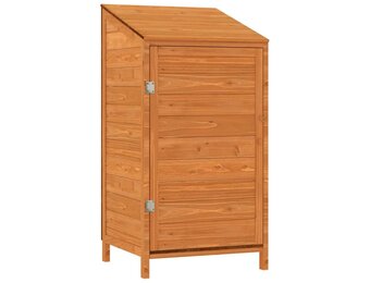 vidaXL Tuinschuur 55x52x112 cm massief vurenhout bruin
