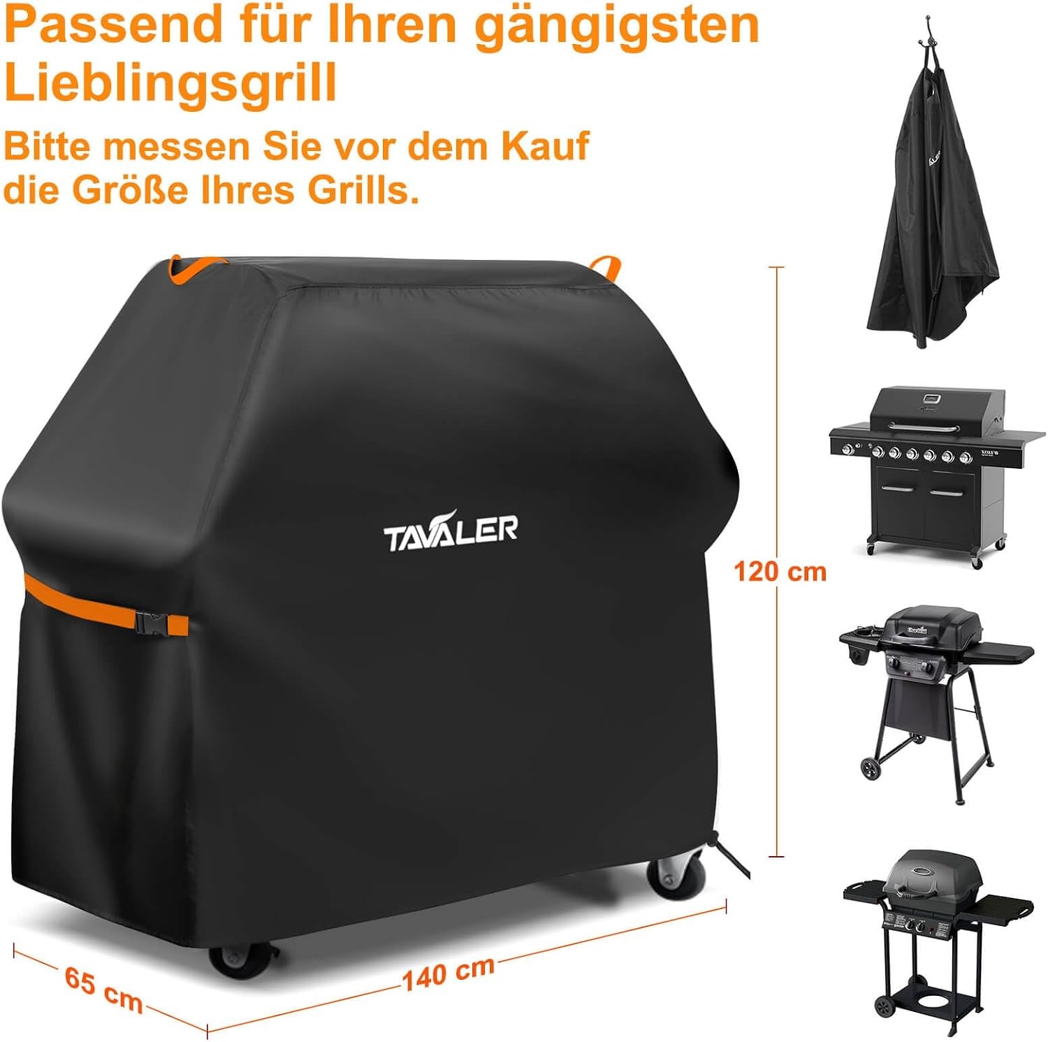 Weerbestendige Barbecuehoes 420D Oxford - 140x65x120cm - 33% Korting